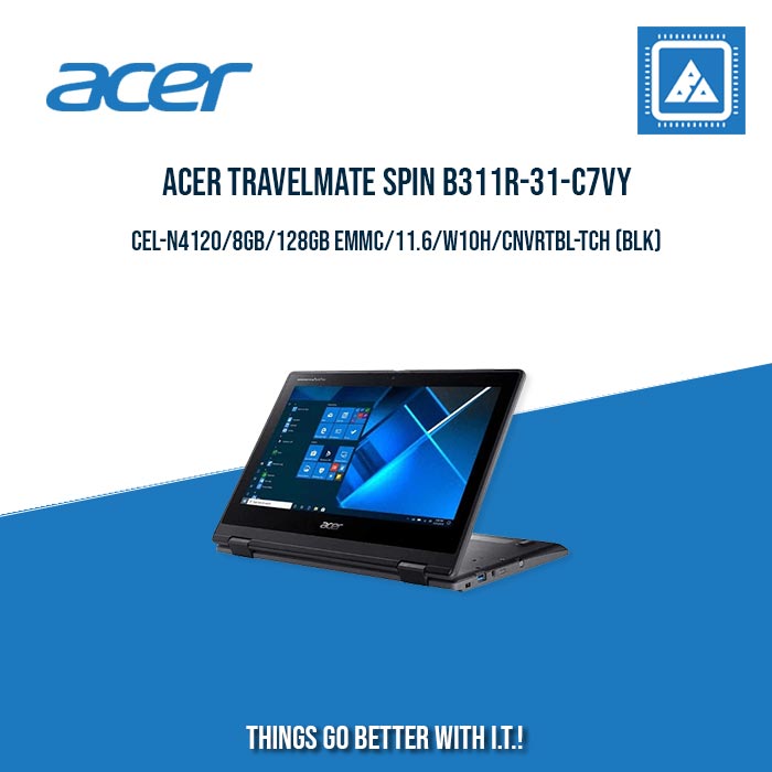 ACER TRAVELMATE SPIN B311R-31-C7VY CEL-N4120/8GB/128GB | BEST FOR STUDENTS ACER TRAVELMATE SPIN B311R-31-C7VY CEL-N4120/8GB/128GB | BEST FOR STUDENTS